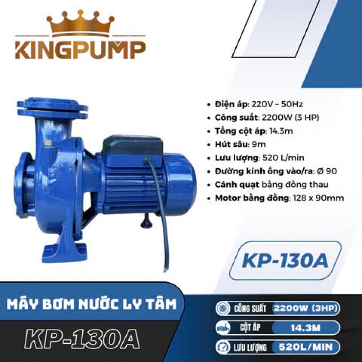 Máy bơm nước li tâm công nghiệp 2.2kW Kingpump KP-130A