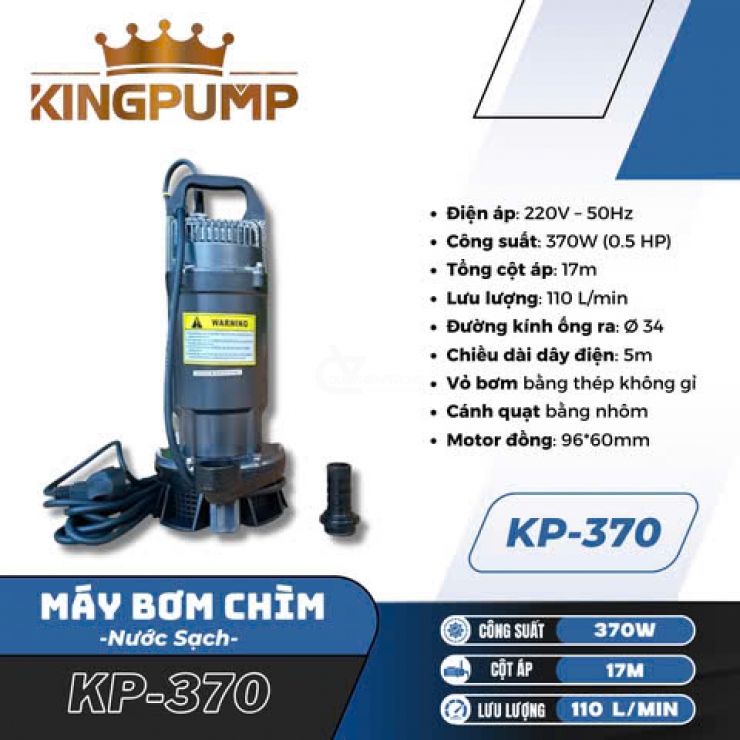 Máy bơm chìm 0.75kW KingPump KP-1.5-0.75 