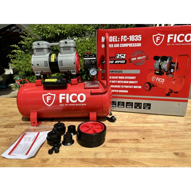 Máy nén khí không dầu 35 lít FICO FC-1035