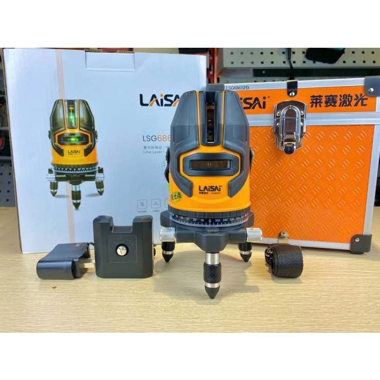 Máy cân bằng Laser 5 tia xanh Laisai LSG686SPD