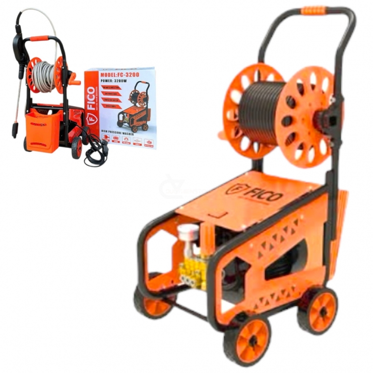 Máy rửa xe cao áp 3.2kW FICO FC-3200 chỉnh áp xe đẩy