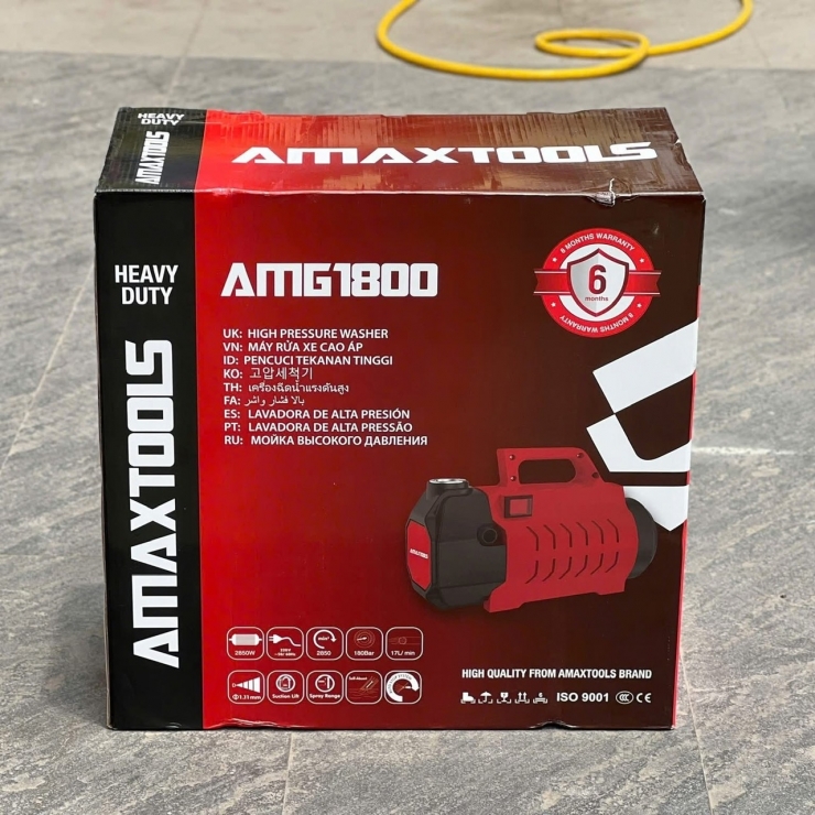 Máy rửa xe 2850W Amaxtools AMG1800