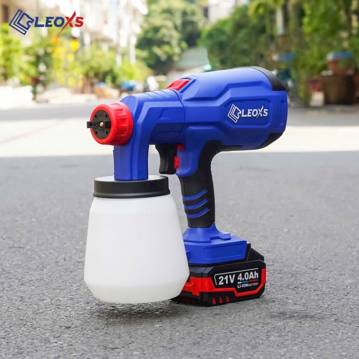 Máy phun sơn dùng Pin 21V LEOxs LXS-SG900TM