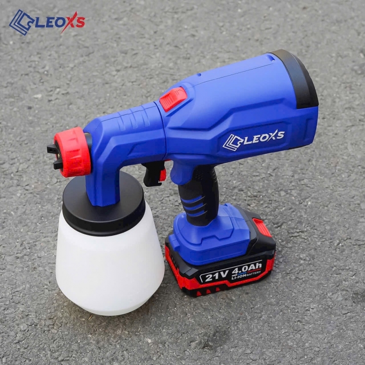 Máy phun sơn dùng Pin 21V LEOxs LXS-SG900TM