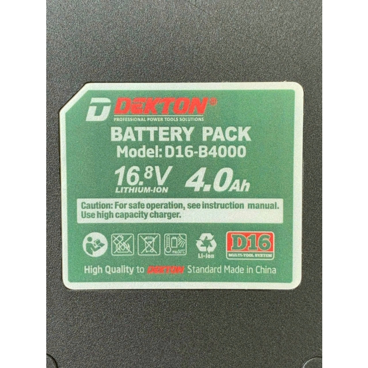 Pin 16.8V 4.0Ah Dekton D16-B4000