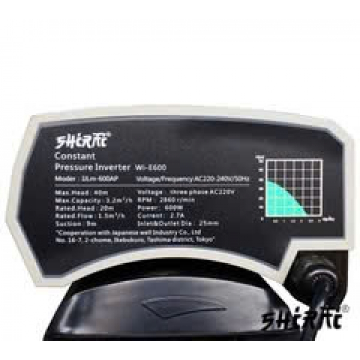 Máy bơm tăng áp biến tần 600W Shirai IJLm 600AP Inverter