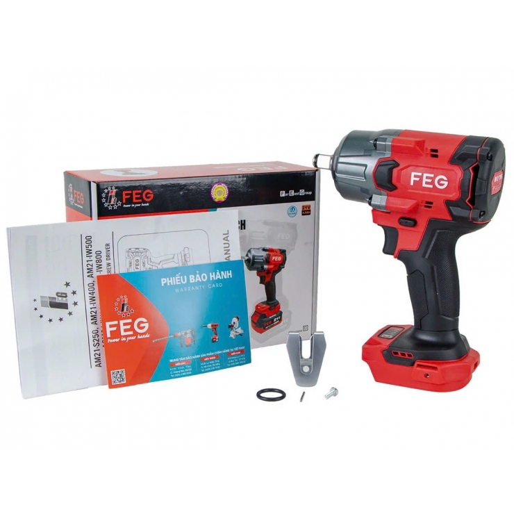 Máy siết bulong 800Nm Pin 21V Feg EG-A2M21-IW800