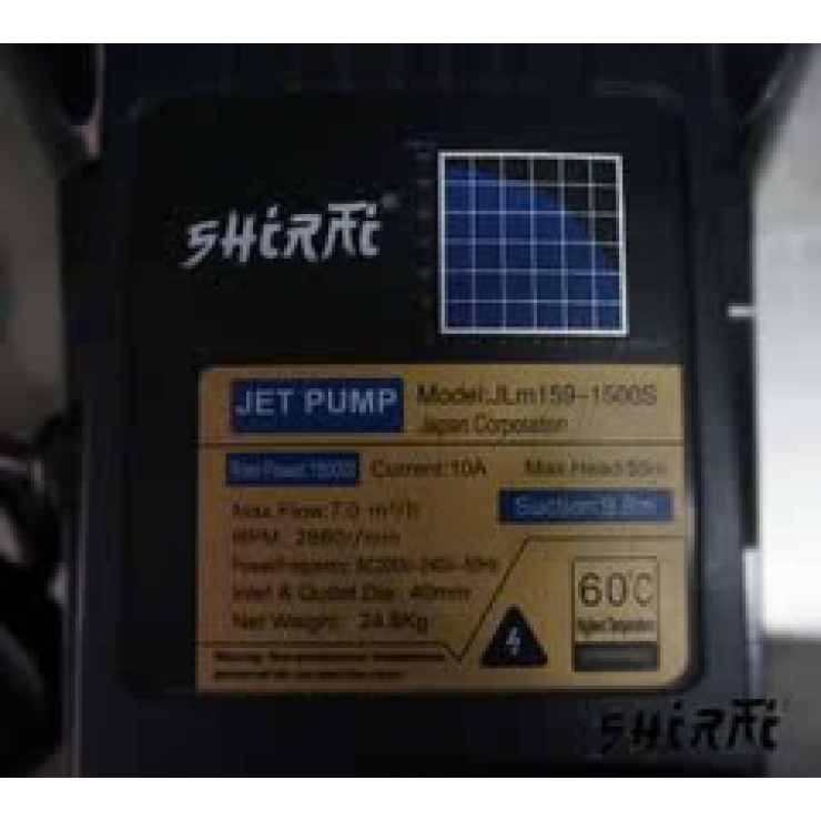 Bơm đầu lợn đẩy cao 55m Shirai JLm 159-1500S