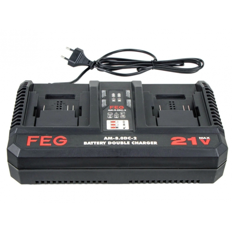 Đế sạc đôi 21V Feg EG-AM-8,0DC-2 chân Pin thông dụng M21