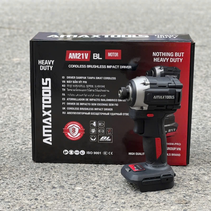 Máy siết vít 280Nm Pin 21V Amaxtools AV28014SM BLACK
