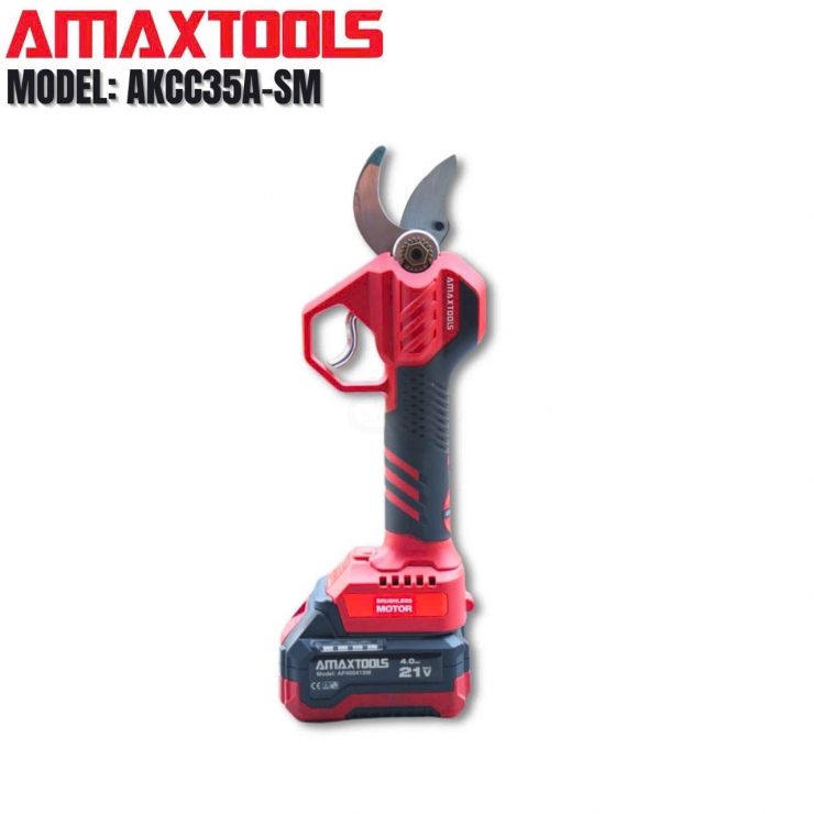 Kéo cắt cành 35mm Pin 21V Amaxtools AKCC35A-SM Brushless