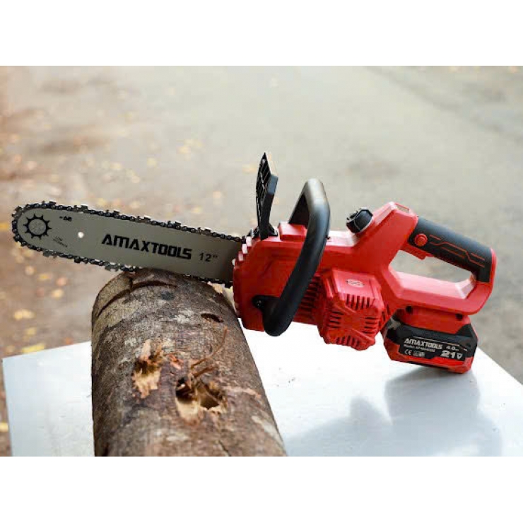 Thân cưa xích 12inch dùng Pin 21V Amaxtools ACX305-SM Brushless