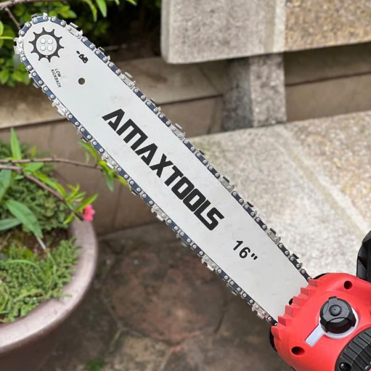 Máy cưa xích Pin 42V Amaxtools ACX405-SM tốc nhanh 14m/s