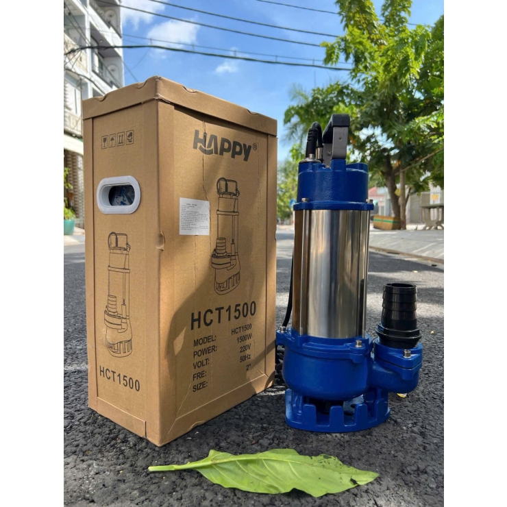 Máy bơm chìm nước thải Inox 1.5kW Happy HCT1500H