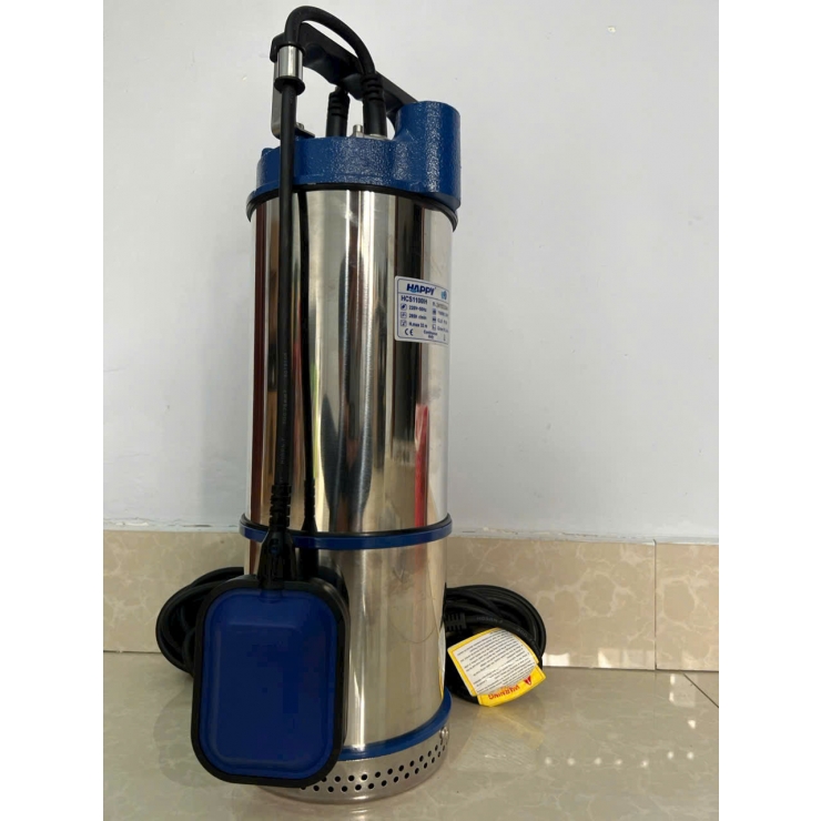 Máy bơm chìm 1.1kW Happy HCS1100I lưỡi cắt rác