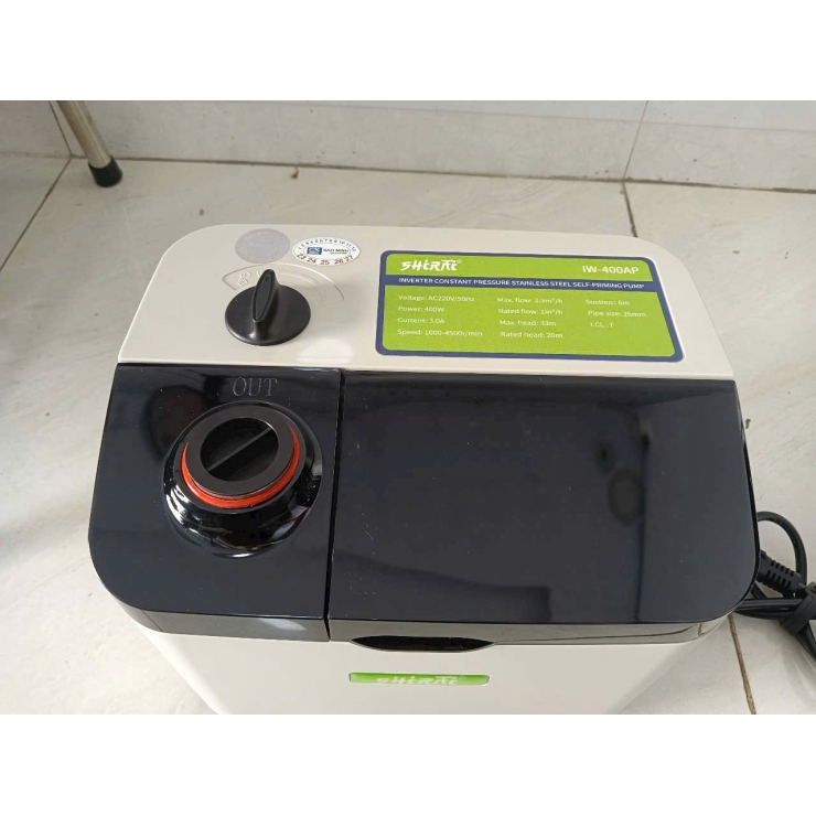 Bơm tăng áp biến tần 800W Shirai IW 800AP inverter