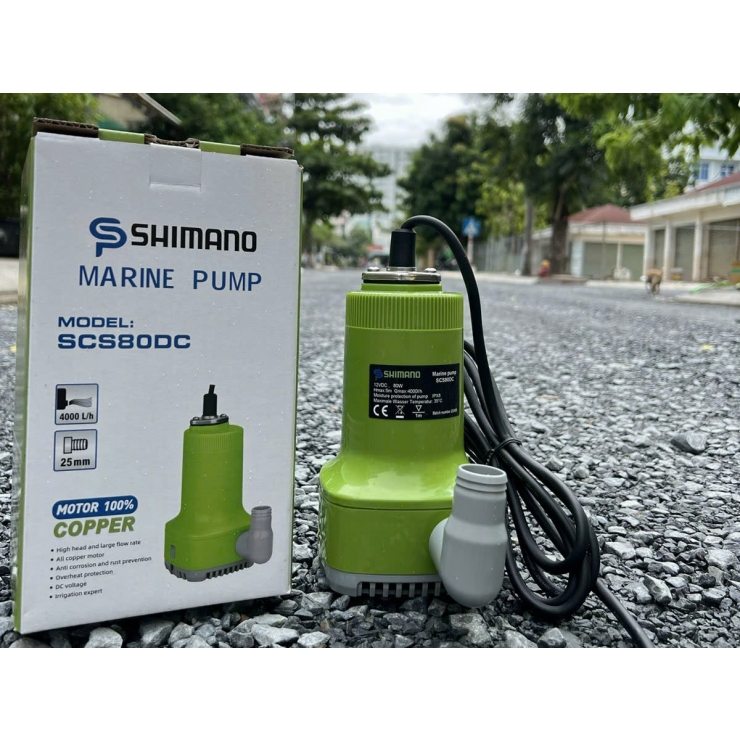 Máy bơm chìm DC12V Shimano SCS80DC