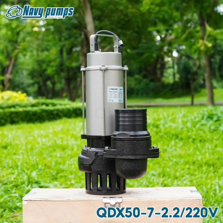 Bơm chìm INOX 304 2.2kW Navy QDX50-7-2.2/220V