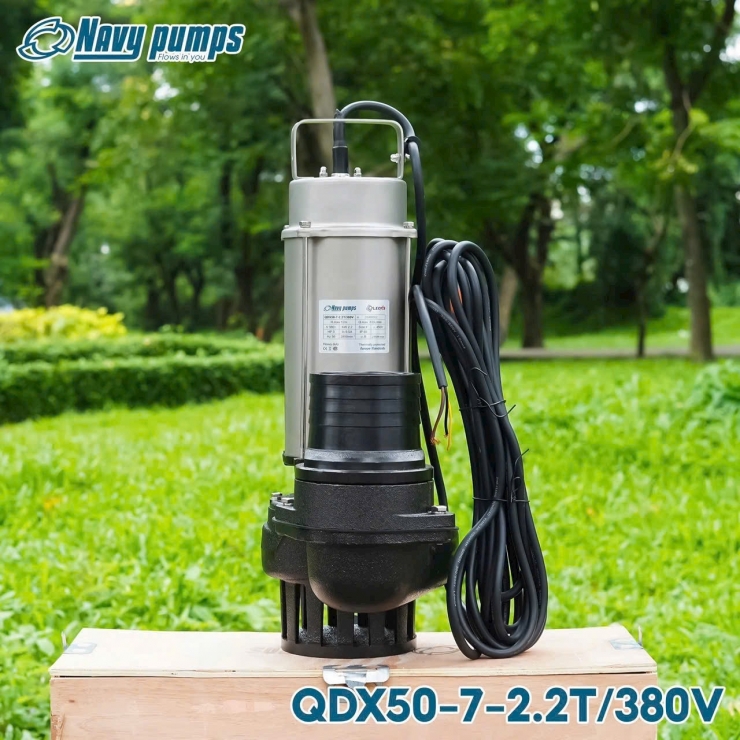 Bơm chìm INOX 2.2kW Navy QDX50-7-2.2T/380V