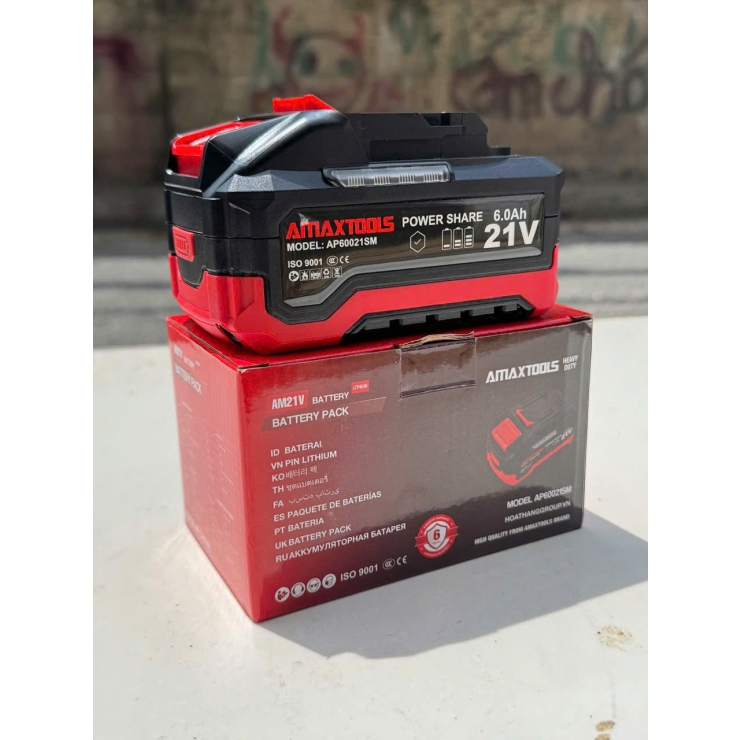 Pin 21V 6.0Ah Amaxtools AP60021SM