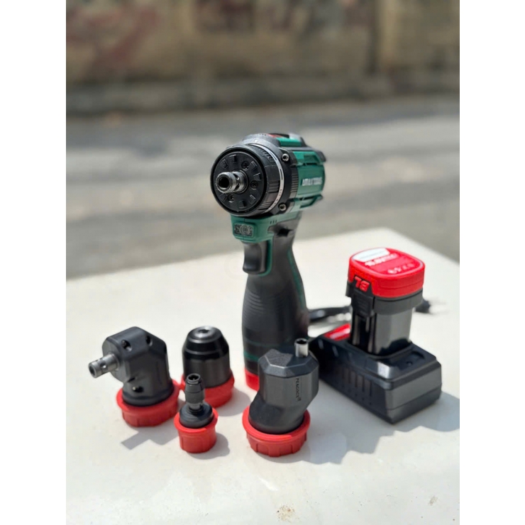 Combo máy khoan Pin 16V đa năng Amaxtools AKI6511-Plus
