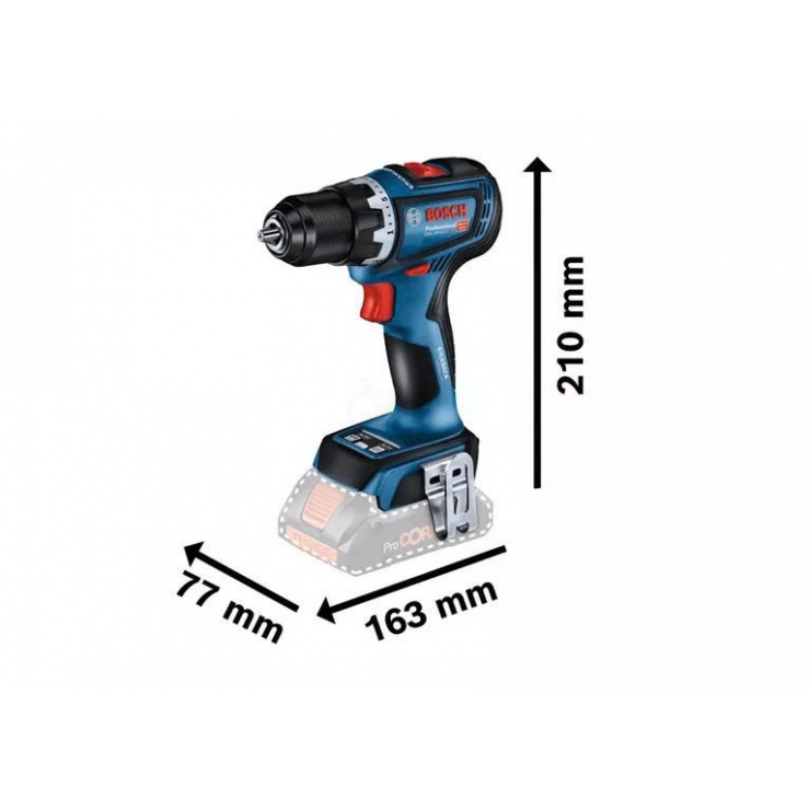 Máy khoan Pin 18V Bosch GSR 18V-90 C Professional ( chưa Pin & Sạc )