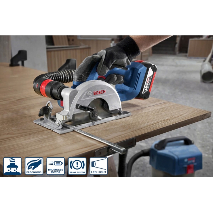 Máy cưa đĩa 125mm Bosch GKS 18V-44 Professional ( chưa Pin & Sạc )