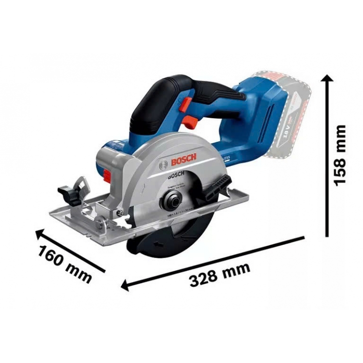 Máy cưa đĩa 125mm Bosch GKS 18V-44 Professional ( chưa Pin & Sạc )