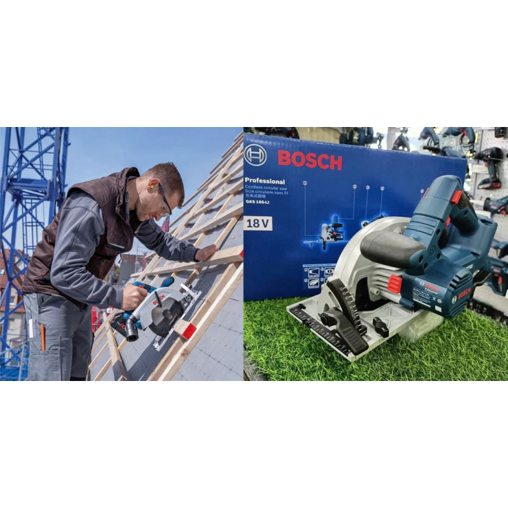 Máy cưa đĩa 165mm Pin Bosch GKS 185-LI Professional ( chưa Pin & Sạc )