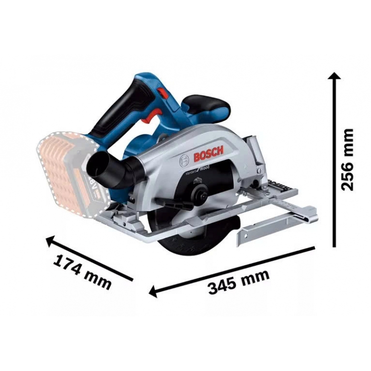 Máy cưa đĩa 165mm Pin Bosch GKS 185-LI Professional ( chưa Pin & Sạc )