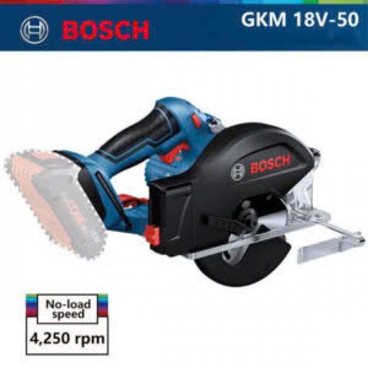 Máy cắt lưỡi hợp kim 136mm Pin 18V Bosch GKM 18V-50 Professional ( chưa Pin & Sạc )