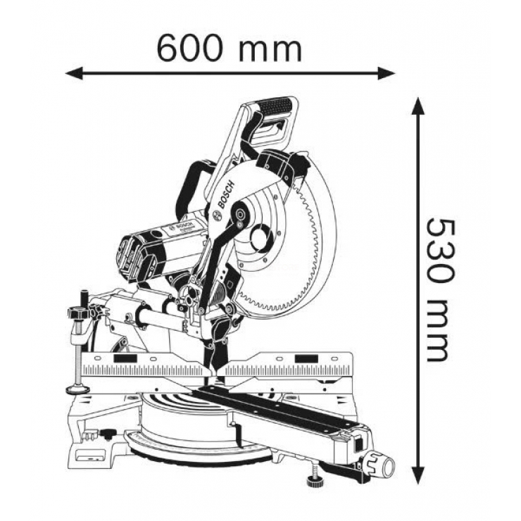 Cưa vát trượt 305mm Bosch GCM 12 SDE Professional