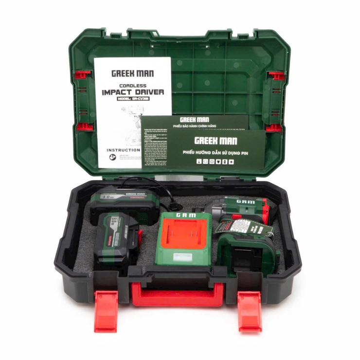 Máy bắn vít Pin 21V Greekman GR-CV381 Brushless