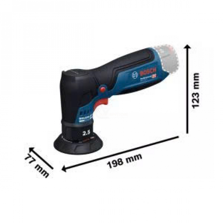 Đánh bóng quỹ đạo Pin 12V Bosch GEX 12V-77 ( chưa Pin & Sạc )