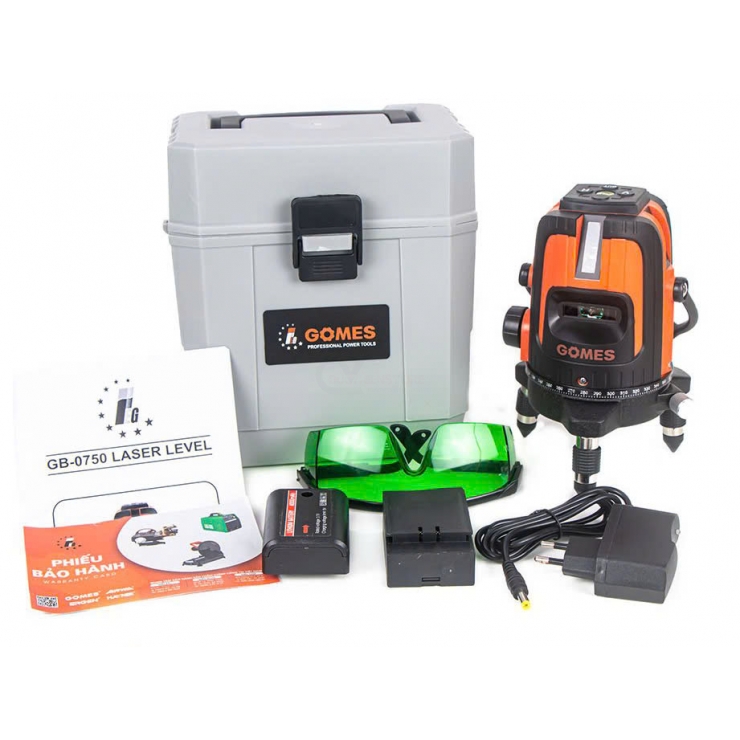 Máy cân mực laser 5 tia xanh Gomes GB-0750