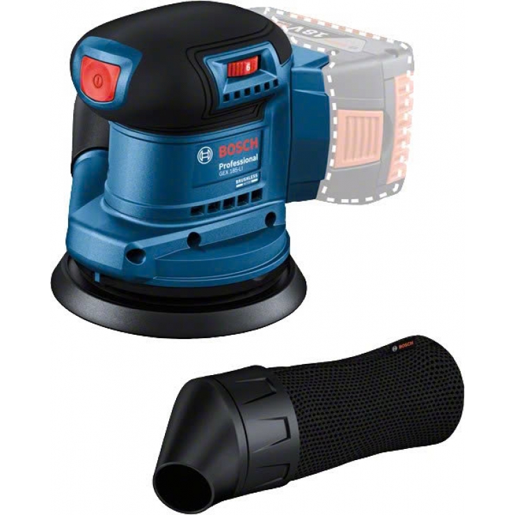 Chà nhám rung tròn Bosch GEX 185-LI Professional ( chưa Pin & Sạc )