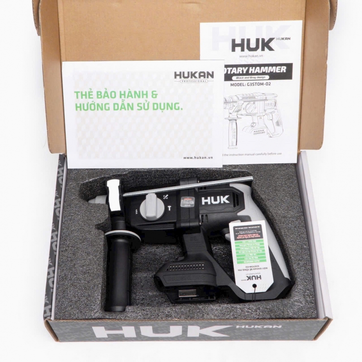 Máy khoan động lực Pin 21V HUK G3STOM-02 Brushless ( chưa Pin & Sạc )