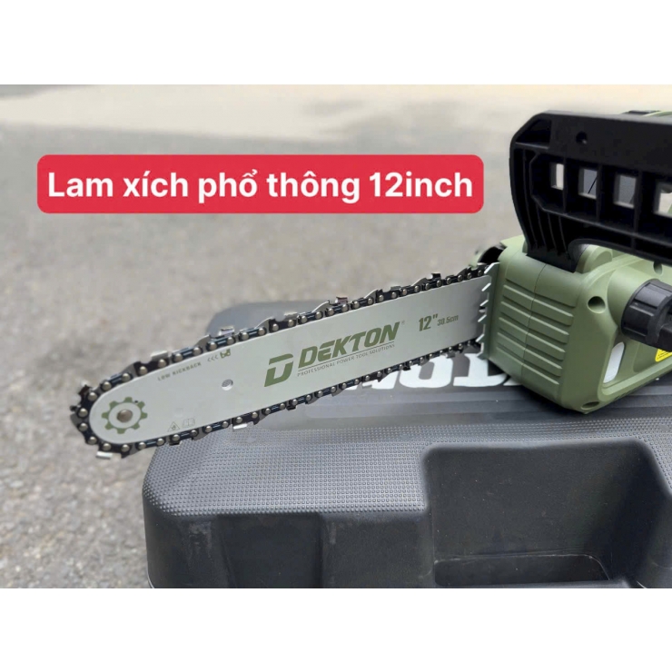 Máy cưa xích Pin 12 inch Dekton M21-CX12XPRO ( chưa Pin & Sạc )