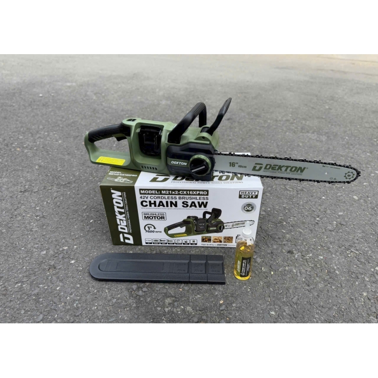 Máy cưa xích Pin 42V Dekton M21x2-CX16PRO Brushless