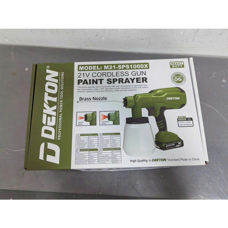 Phun sơn cầm tay Pin 21V Dekton M21-SPS1000X ( chưa Pin & Sạc )