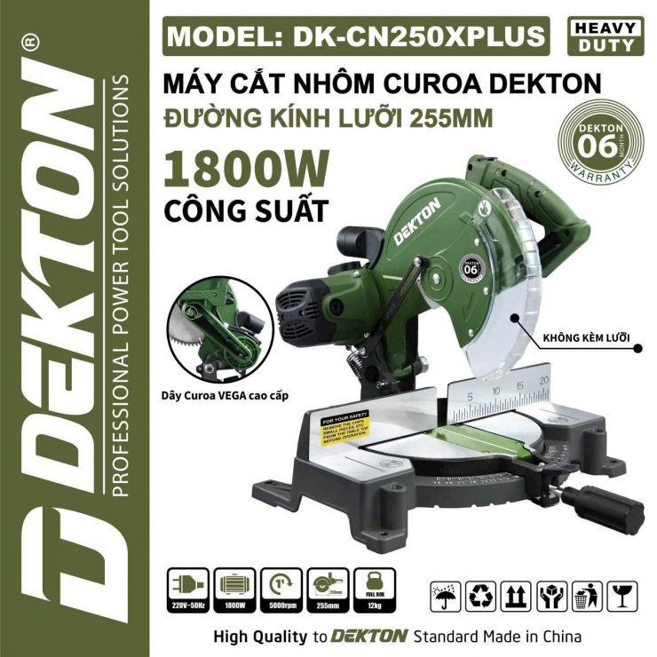 Máy cắt nhôm dây coroa Dekton DK-CN250CR ( 255mm )