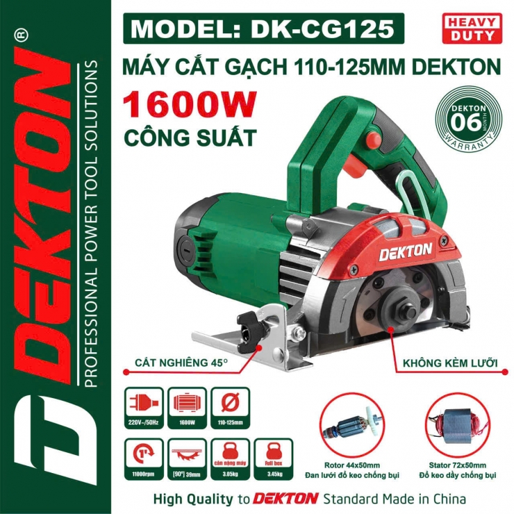 Máy cắt gạch 125mm Dekton DK-CG125