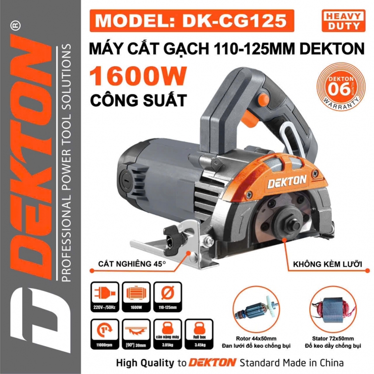Máy cắt gạch 125mm Dekton DK-CG125