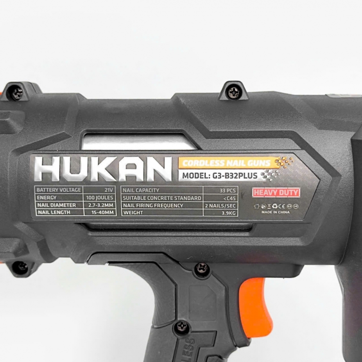 Máy bắn đinh bê  tông Pin 21V Hukan G3-B32PLUS ( chưa Pin & Sạc )
