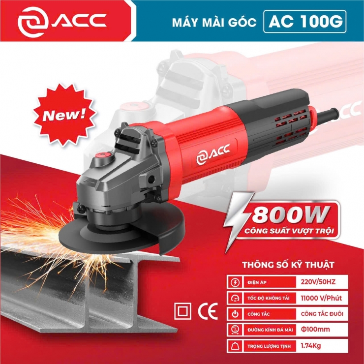 Máy mài góc 100mm ACC AC 100G( 800W )