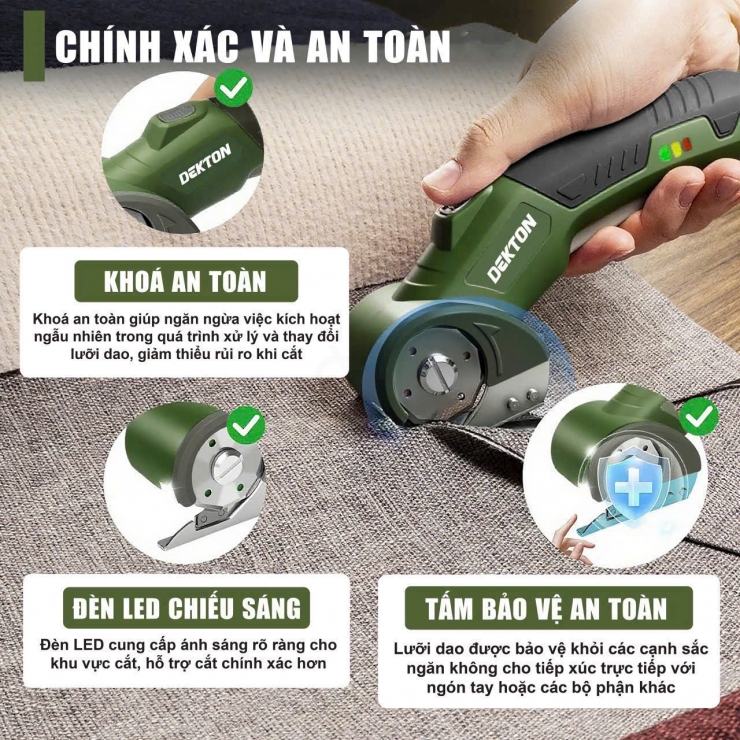 Máy cắt đa năng Pin Dekton DK-MCB06