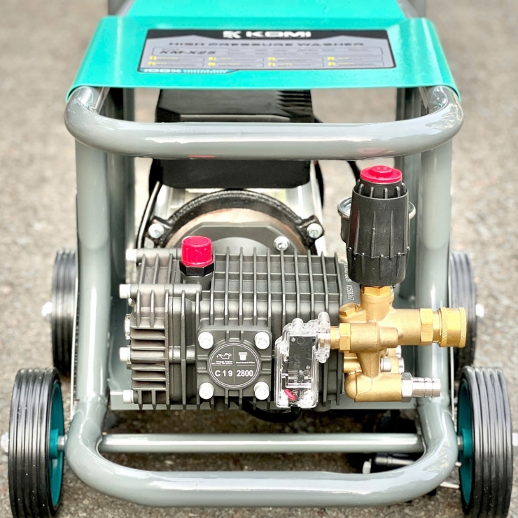 Máy rửa xe công nghiệp 2.5kW KOMI KM-X25 xe đẩy
