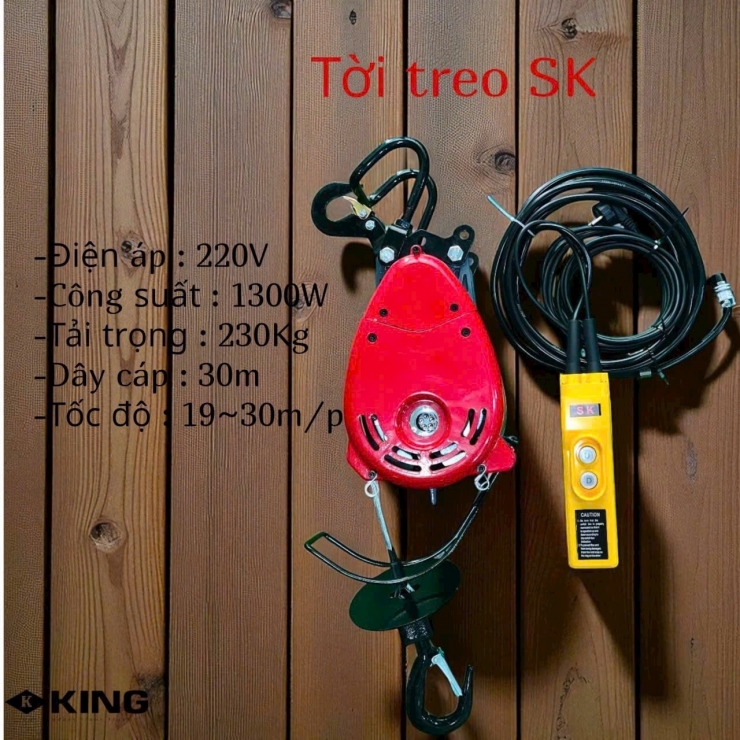 Máy tời nhanh 230 Kg King SK230