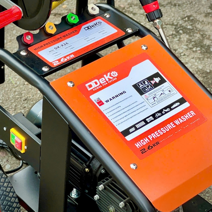 Máy rửa xe công nghiệp 2.6Kw DDeko DK-X26 ( xe đẩy & rulo cuôn dây )