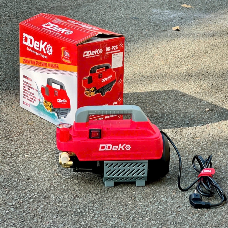 Máy rửa xe chỉnh áp 2500W DDeko DK-P25